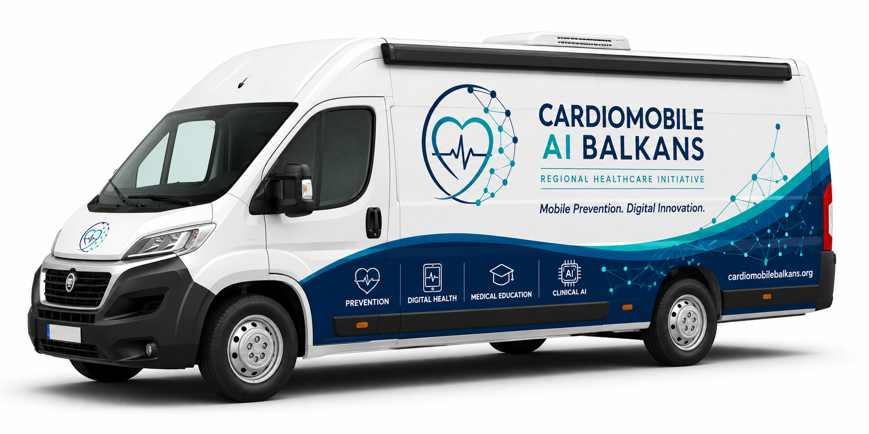 CardioMobile AI Balkans mobile screening unit concept